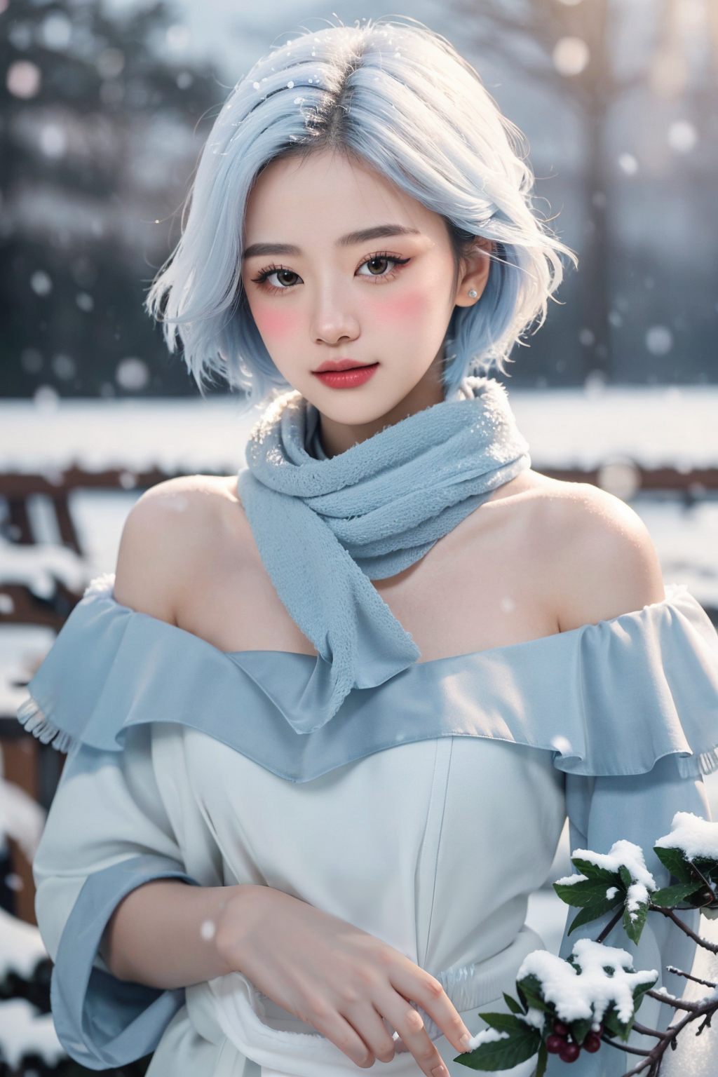 04622-525206293-1girl, (white scarf_1.6), [thin face_0.8], (blushing), Fulfilled, Delighted, Happy, (light blue fur coat_1.3), young beautiful g.png